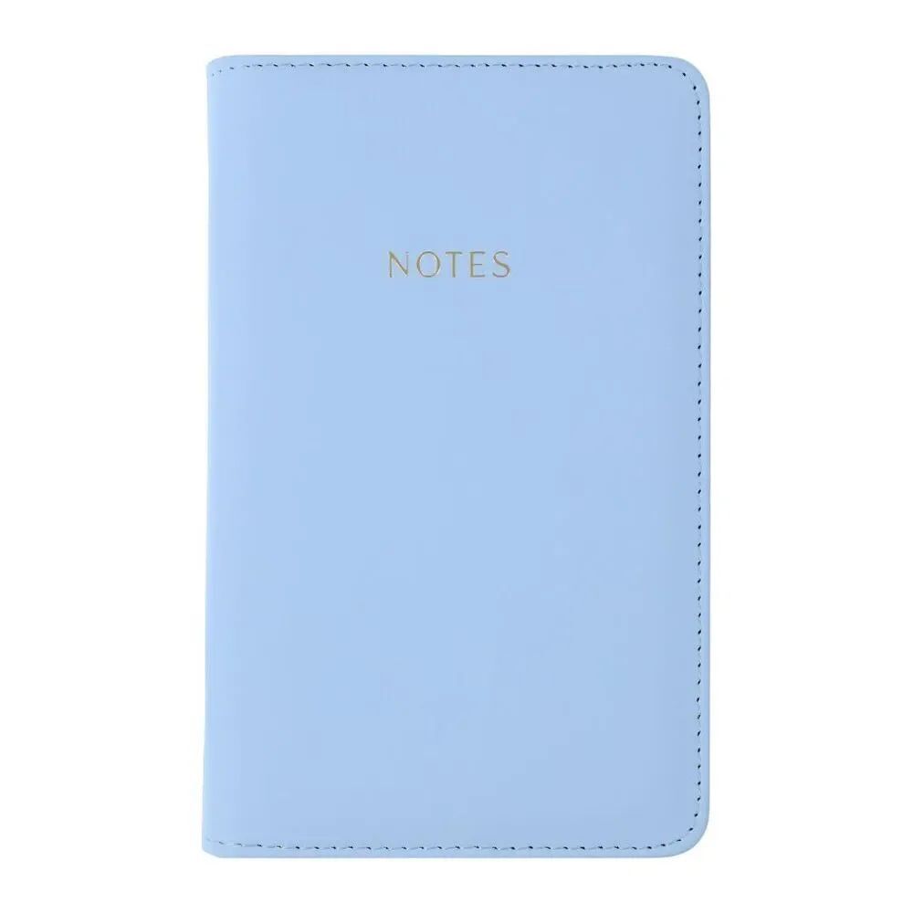 Padded Blue Zip Notes Journal